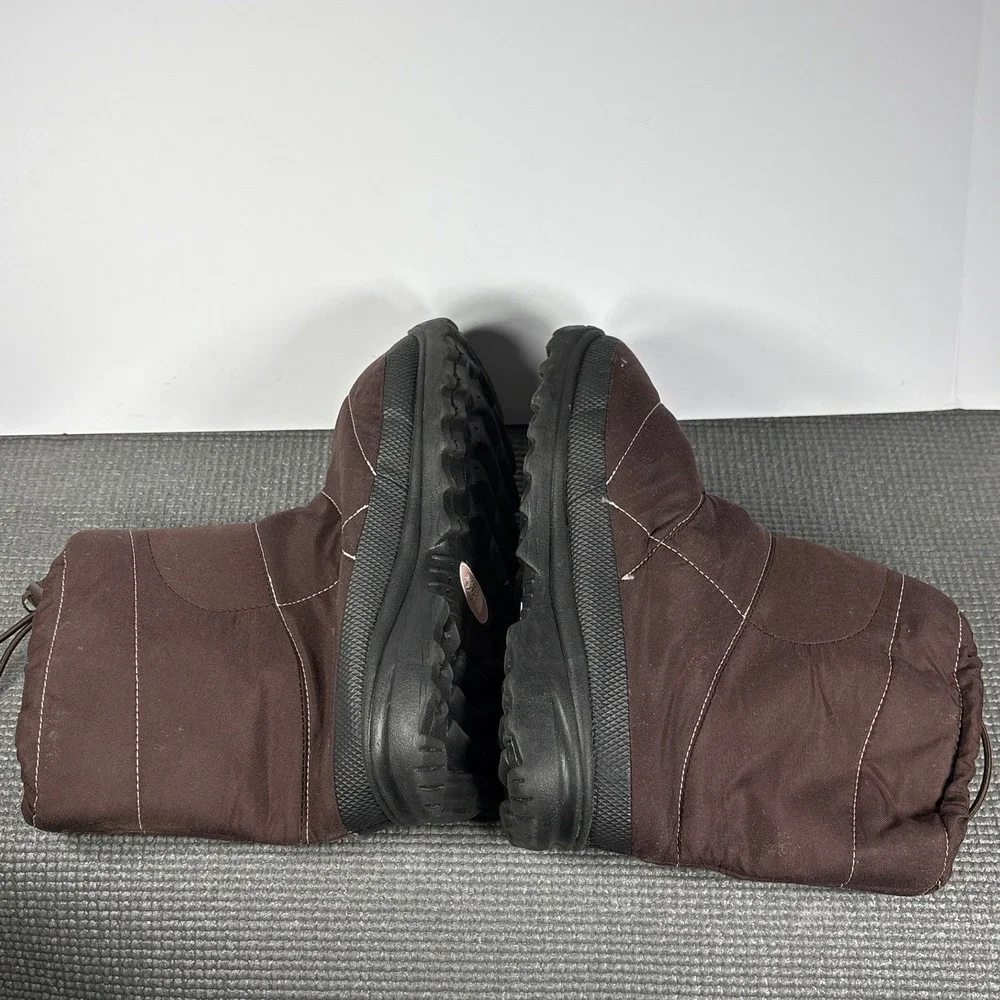 The North Face Nuptse Après Booties Girls Size 5 Brown 600g Insulation Outdoor